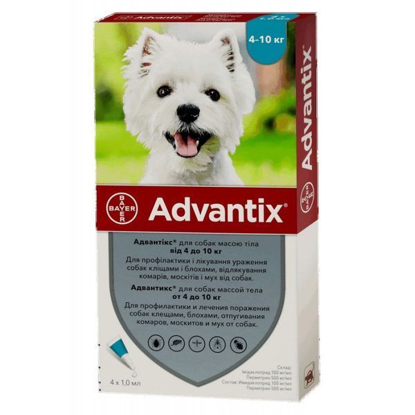 Advantix для собак 4-10 кг (1 пипетка) adv5 фото